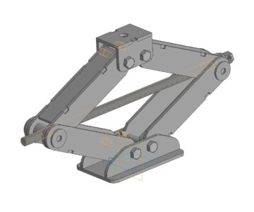 3D модель Домкрат грузоподъёмностью не менее 2 т