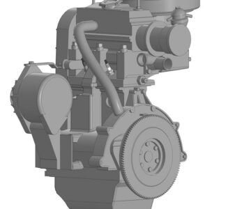3D модель 3D Модель двигателя ока (ваз 11113) в натуральную величину