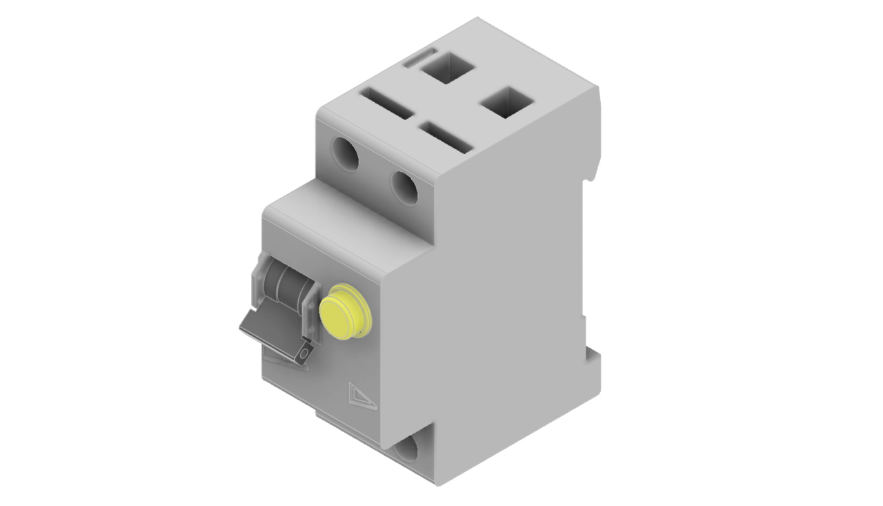 3D модель Дифференциальный автомат-выключатель Eaton PFL6-16/1N/C/003