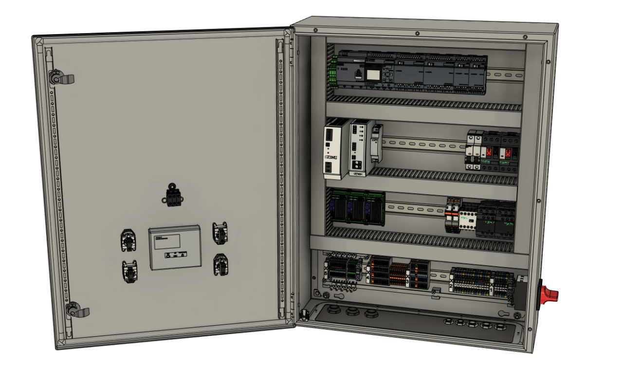 3D модель Электрический шкаф управления 600х200х760