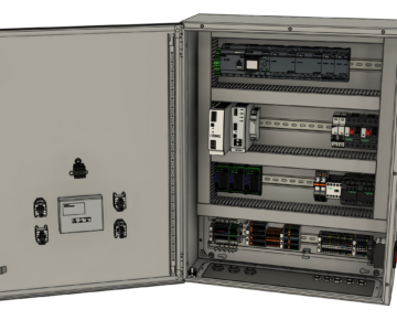3D модель Электрический шкаф управления 600х200х760