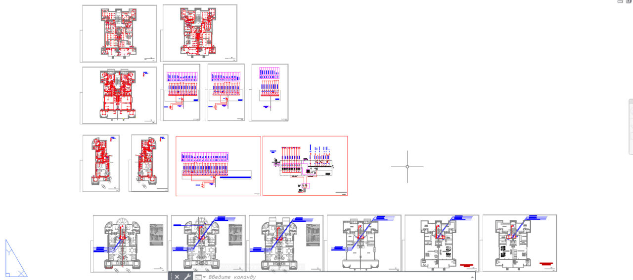 Чертеж Проект электрика 5 этажного дома