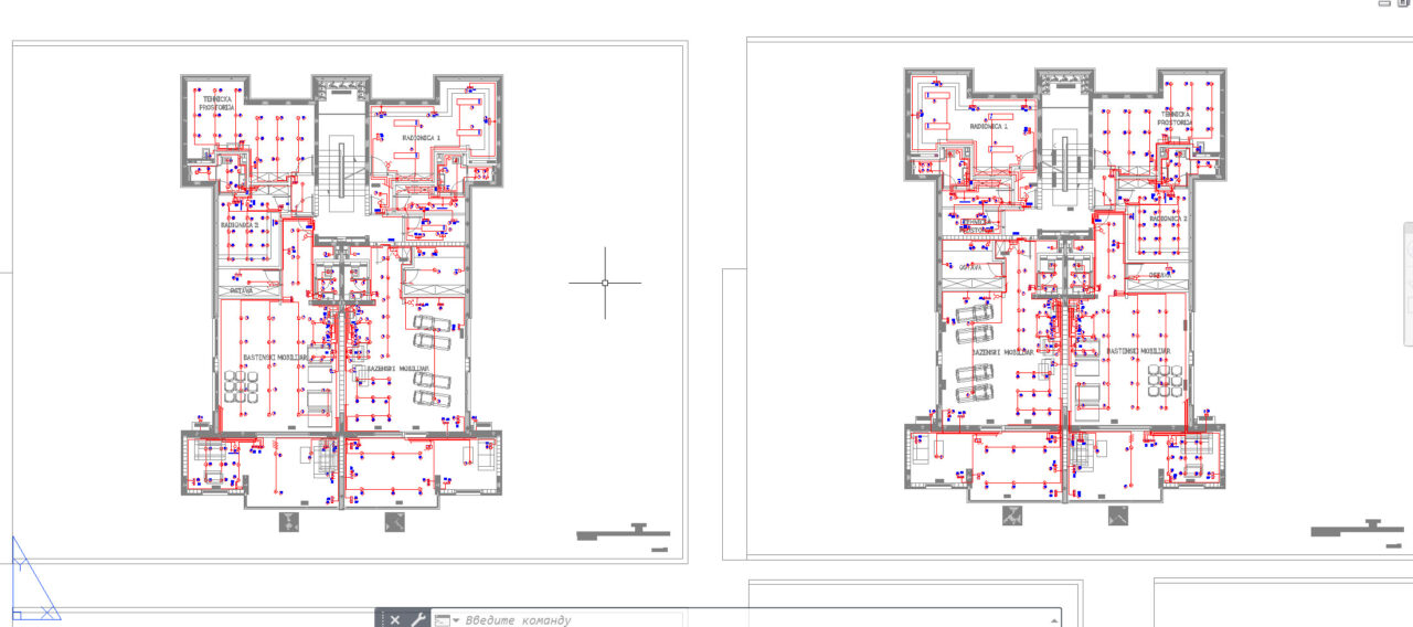 Чертеж Проект электрика 5 этажного дома