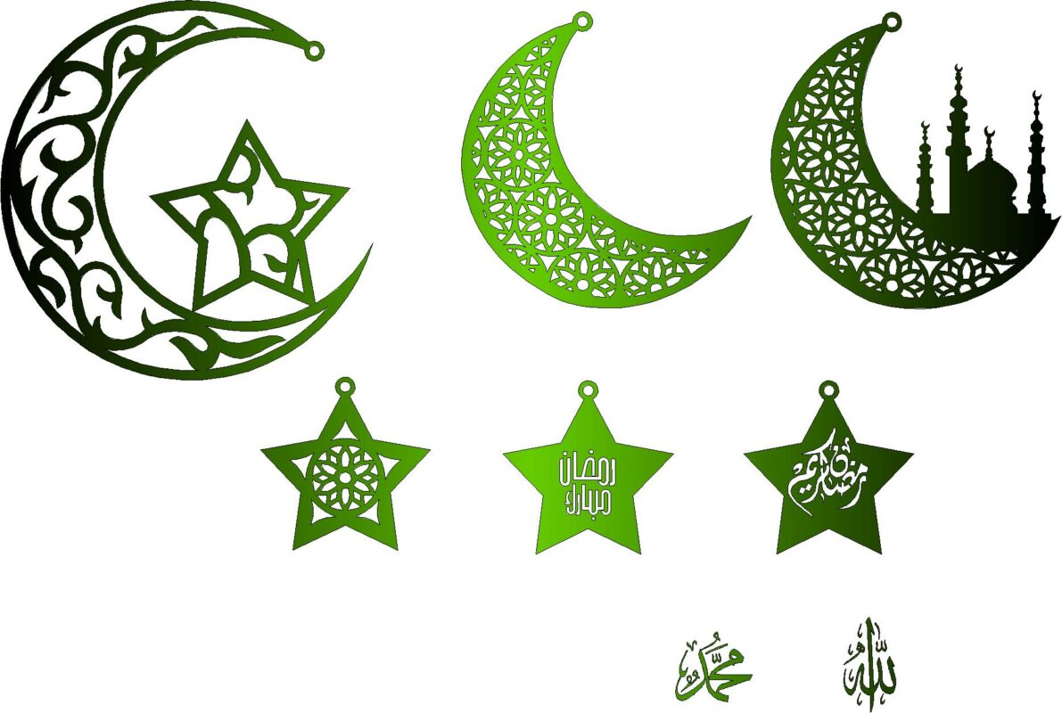 Чертеж Украшения на праздник рамадан