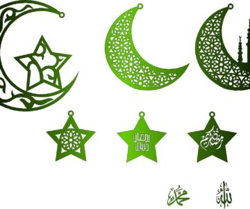 Чертеж Украшения на праздник рамадан