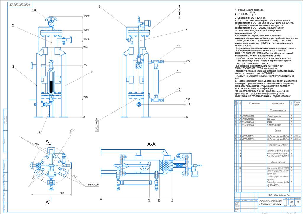 3D модель Топливный сепаратор ФС-150