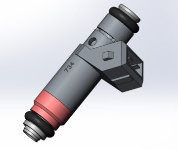 Чертеж Форсунка ВАЗ 8кл 2110 ,Kalina ,Priora Granta ВИЭ 734