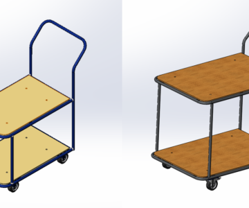 3D модель 3D модели тележек межоперационных