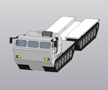 3D модель Вездеход ДТ-30 "Витязь"