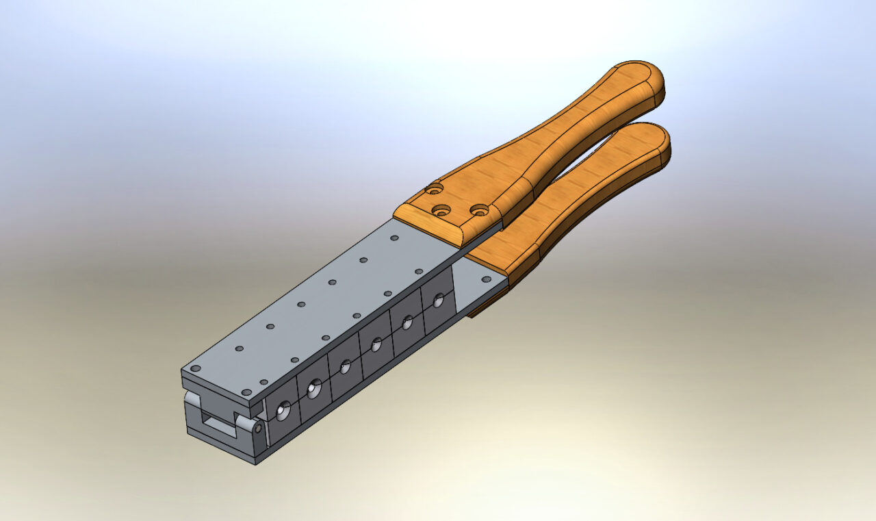 Чертеж Форма для литья рыболовных грузил