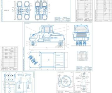 Чертеж Расчёт пневмоколёсного катка
