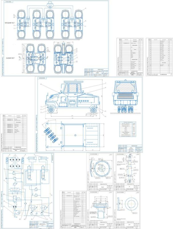 Чертеж Расчёт пневмоколёсного катка