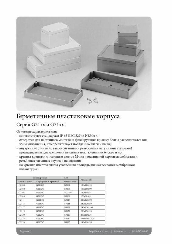 3D модель Влагозащищенные пластиковые корпуса Gainta G21xx, G31xx