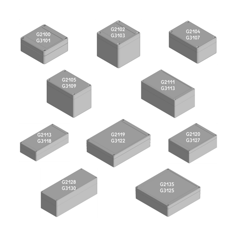 3D модель Влагозащищенные пластиковые корпуса Gainta G21xx, G31xx