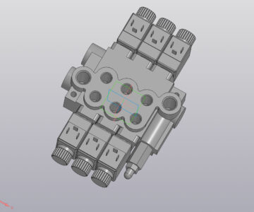 3D модель Гидрораспределитель 03Z50 AAA ES3 24VDC G