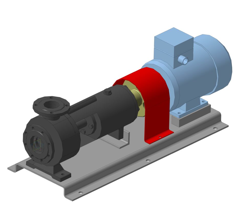 3D модель Агрегат электронасосный Х100-80-160-К