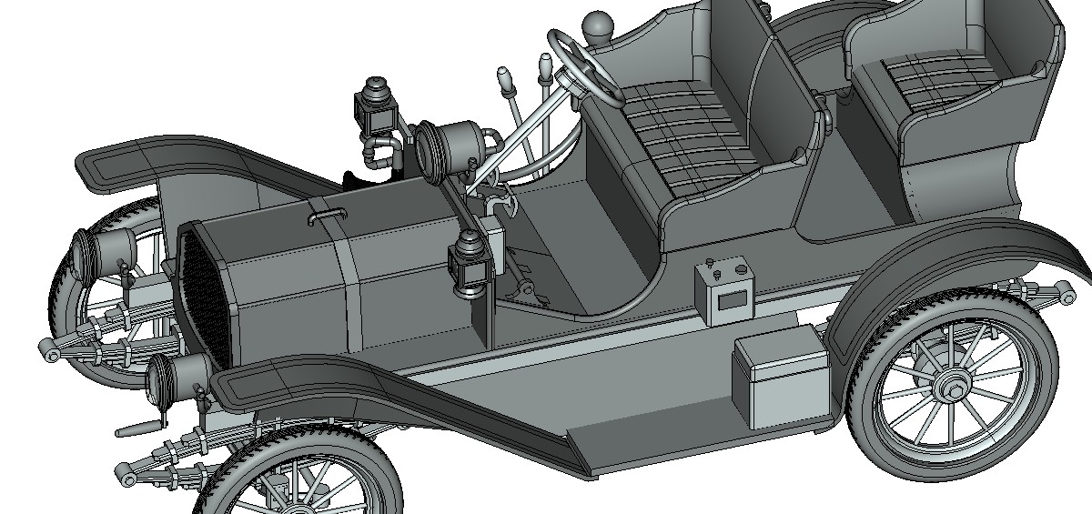 3D модель 3D-модель автомобиля international-harwester-1910