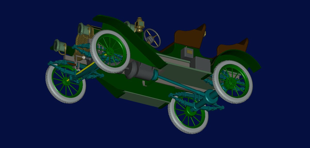 3D модель 3D-модель автомобиля international-harwester-1910