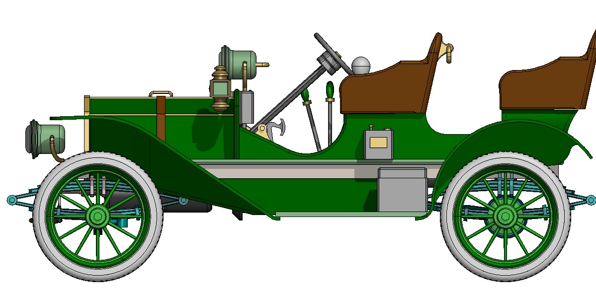 3D модель 3D-модель автомобиля international-harwester-1910