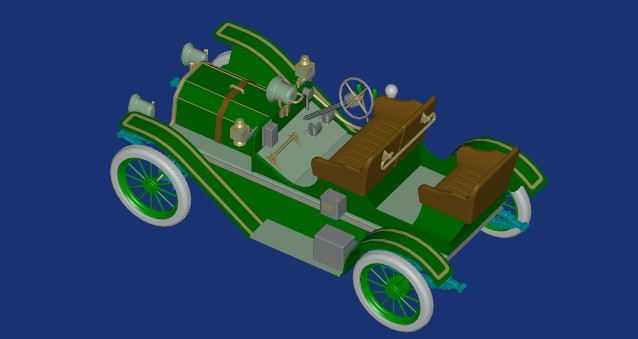 3D модель 3D-модель автомобиля international-harwester-1910