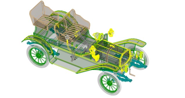 3D модель 3D-модель автомобиля international-harwester-1910