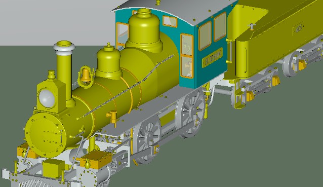 3D модель 3D-модель паровоза Hudson