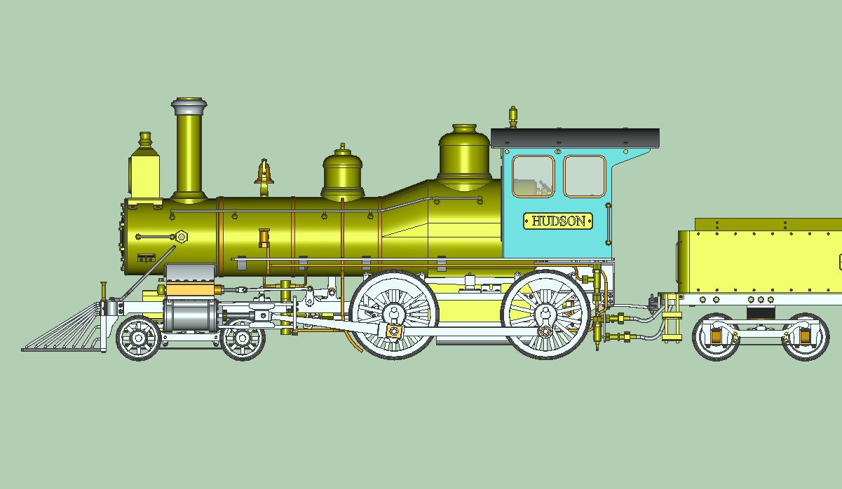 3D модель 3D-модель паровоза Hudson