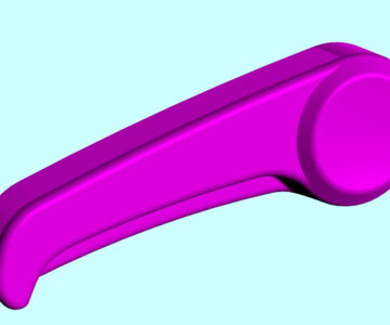 3D модель Ручка спинки кресла водителя (усиленная) для а/м Chrysler Sebring, Dodge Stratus, Volga Siber