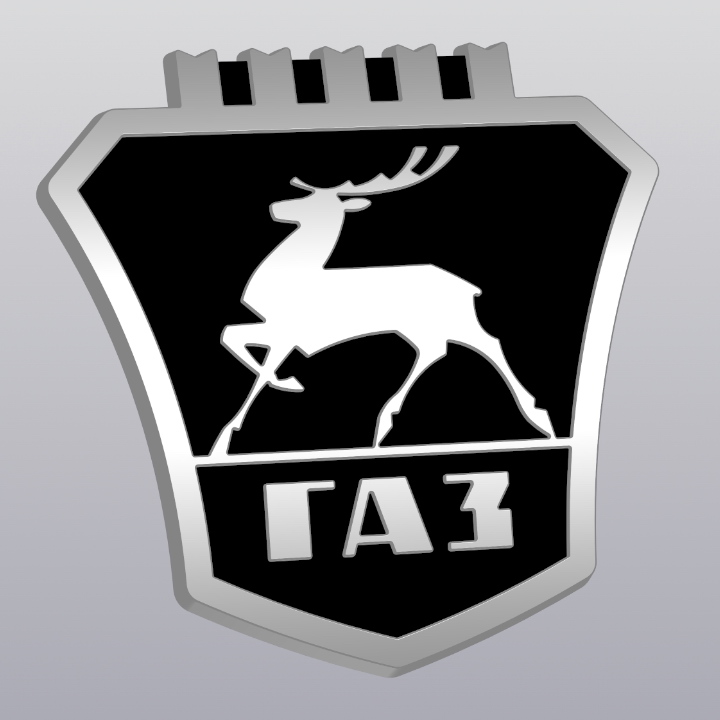 3D модель Эмблема (логотип) ГАЗ для а/м ГАЗ Volga Siber