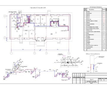 Чертеж Проект системы  ВК, НВ АЗС