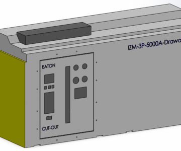3D модель Трёхфазный автоматический воздушный выключатель EATON