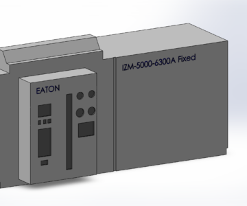 3D модель Воздушный автоматический выключатель Eaton Moeller серии IZM