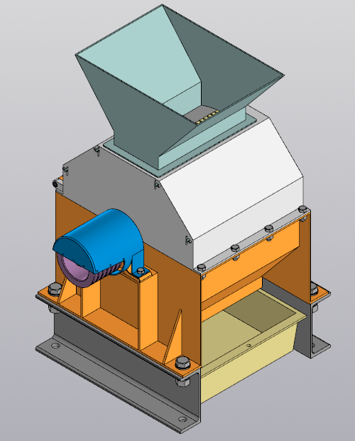 3D модель ММД Молотковая мельница-дробилка