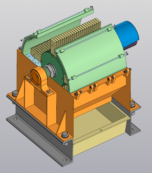 3D модель ММД Молотковая мельница-дробилка