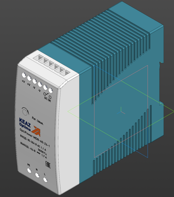 3D модель Блок питания MDR 40-24