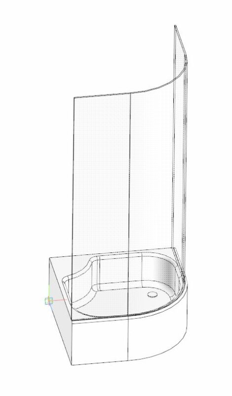 3D модель Кабина душевая 900x900x2150