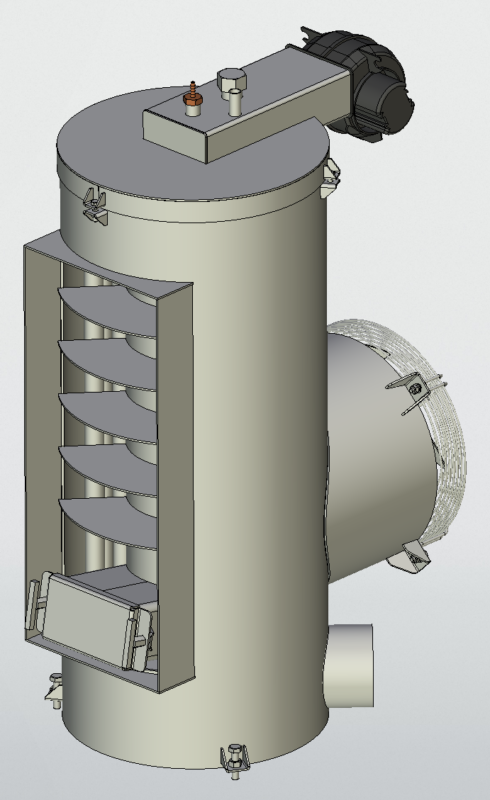3D модель Калорифер воздушный на отработанном масле (30 кВт)