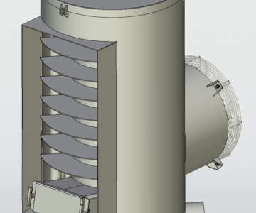 3D модель Калорифер воздушный на отработанном масле (50 кВт)
