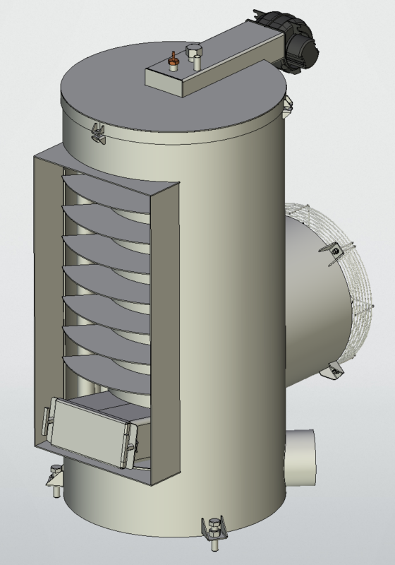 3D модель Калорифер воздушный на отработанном масле (50 кВт)