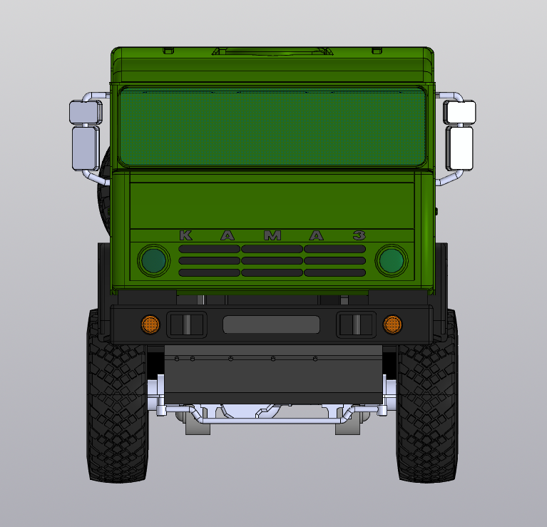 3D модель 3D модель шасси Камаз-5350