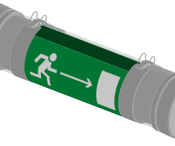 3D модель Автономный блок аварийного/эвакуационного освещения Кaufel 101_111_K_R_