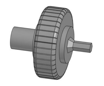 3D модель Модель колесика пульта LG