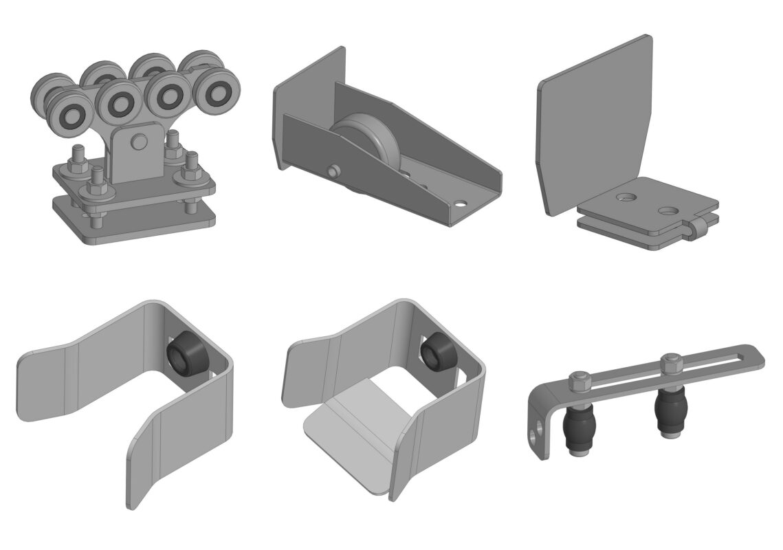 Чертеж Комплект фурнитуры для откатных ворот KIT3RUS