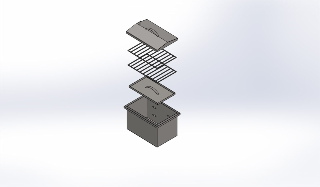 3D модель Коптильня 400х260х260