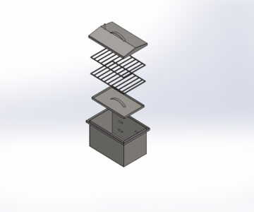 3D модель Коптильня 400х260х260