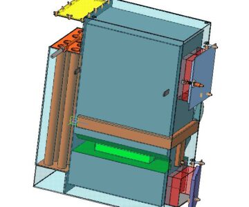 Чертеж Котел с нижней камерой горения (пиролизный)