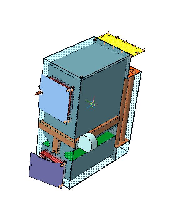 Чертеж Котел с нижней камерой горения (пиролизный)