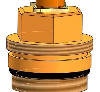 3D модель Кран-букса с керамическими вставками