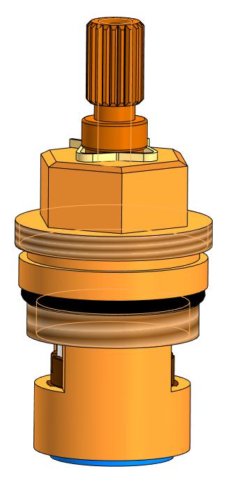 3D модель Кран-букса с керамическими вставками