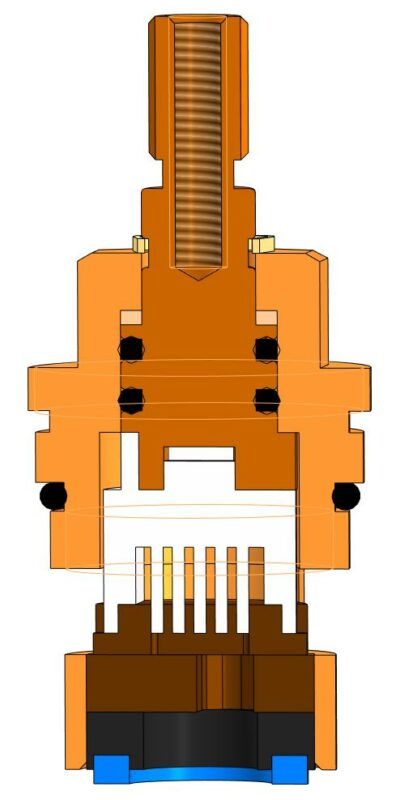 3D модель Кран-букса с керамическими вставками